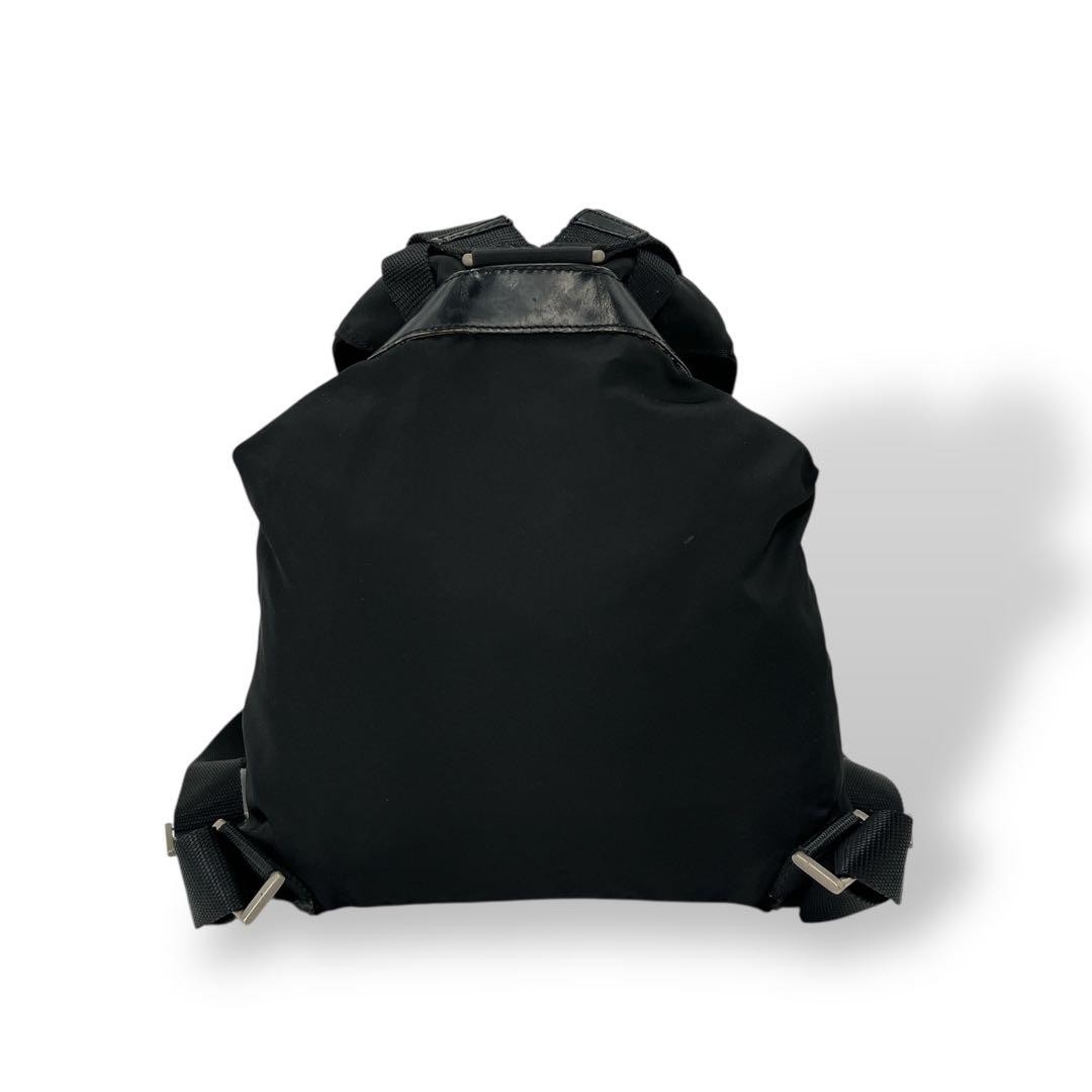 PRADA Mini Rucksack Drawstring Backpack Triangle … - image 3