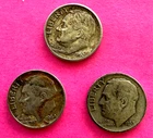 Roosevelt Dimes 90% Silver Lot of (3) RF16