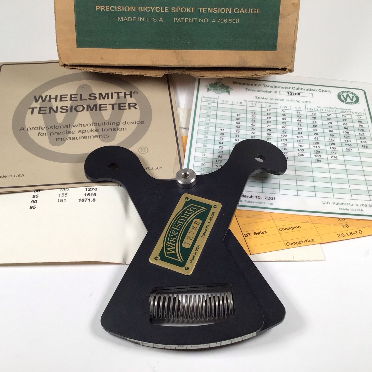 Wheelsmith Tensiometer Bicycle Spoke Tension Gauge USA w/ Box