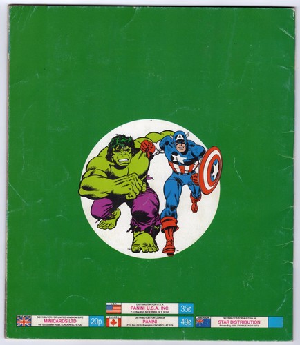 1986 PANINI MARVEL SUPER HEROES SECRET WARS STICKER ALBUM + 119 STICKERS RARE UK - Picture 2 of 21