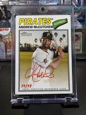 2026 Topps Heritage Real One Red Ink Autographs Andrew McCutchen /77 Pirates