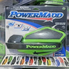 Powermadd Star Series Handguards Quad/ATV/Motorcycle Green/Black