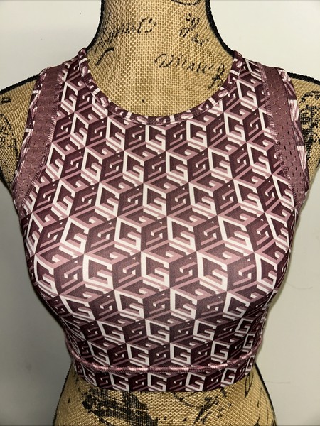 GUESS Active / Racerback Crop Top SPORTS BRA - Sz AU 10 VGC