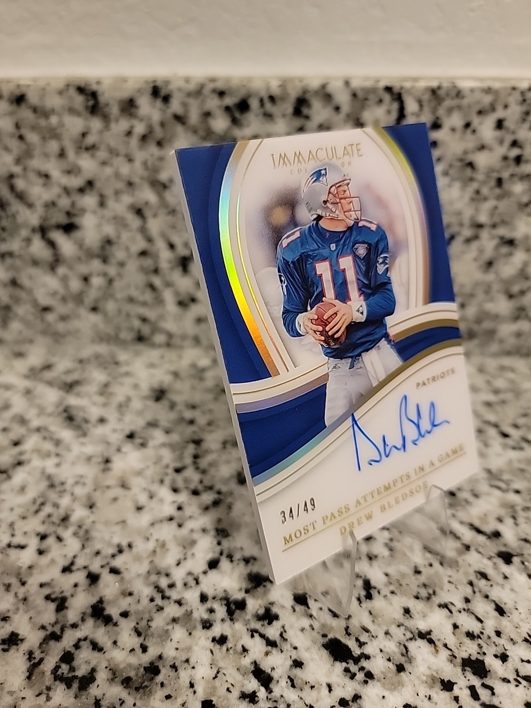 2023 Immaculate Drew Bledsoe Immaculate Records Auto /49 view 4