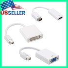 Mini DVI Male to DVI-D/VGA/HDMI Female Adapter 6" Cable Converter Apple MacBook