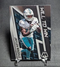 Jaylen Waddle Will To Win 2022 Mosaic Football Card #WW-20 Miami Dolphins