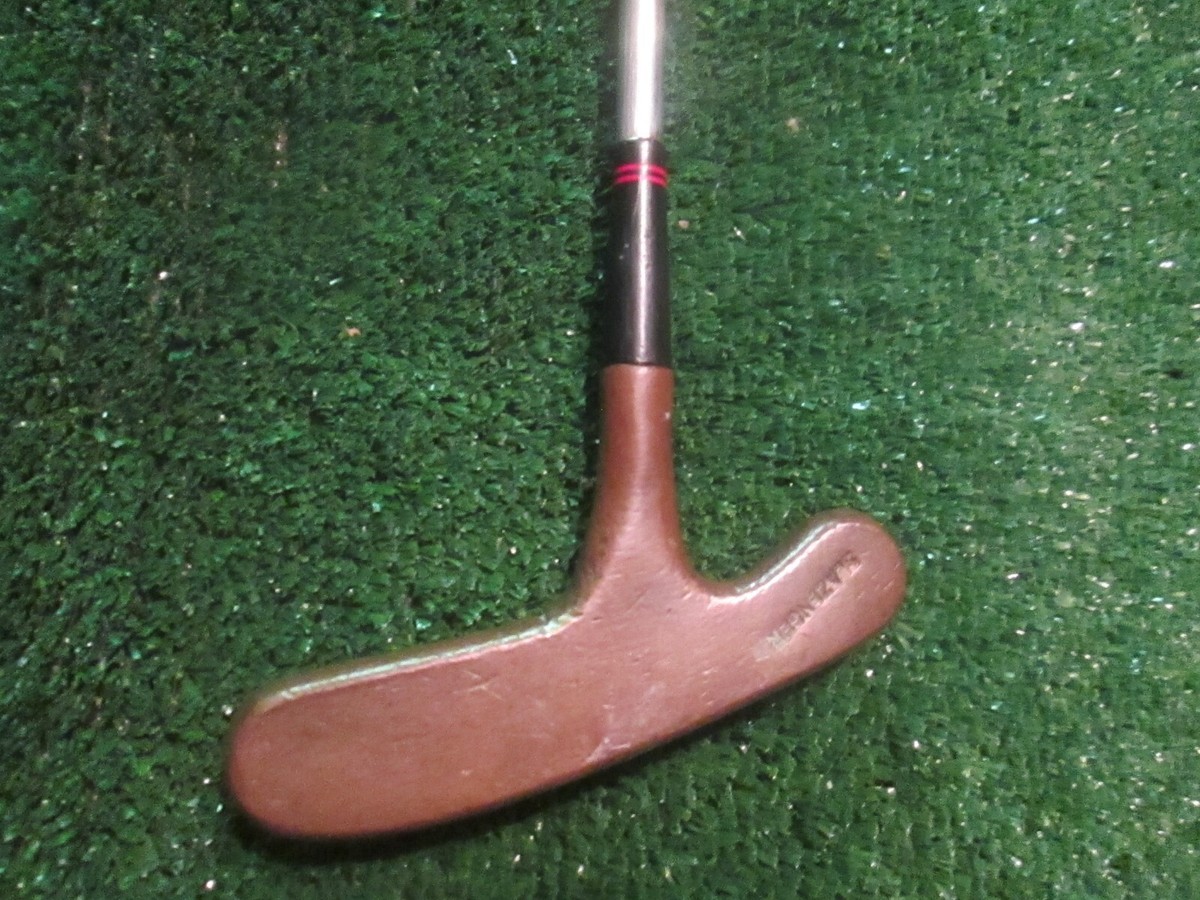 Golf Vintage Slazenger Golden Touch Brass Headed Putter All