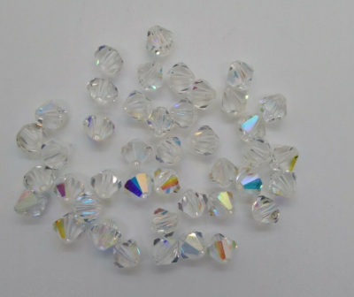 Factory Pack Swarovski Crystal Clear AB 8mm Bicone Beads; 288