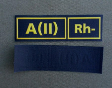 Brustaufn&auml;her  Blutgruppe A (II)Rh- Uniform Russland Russia