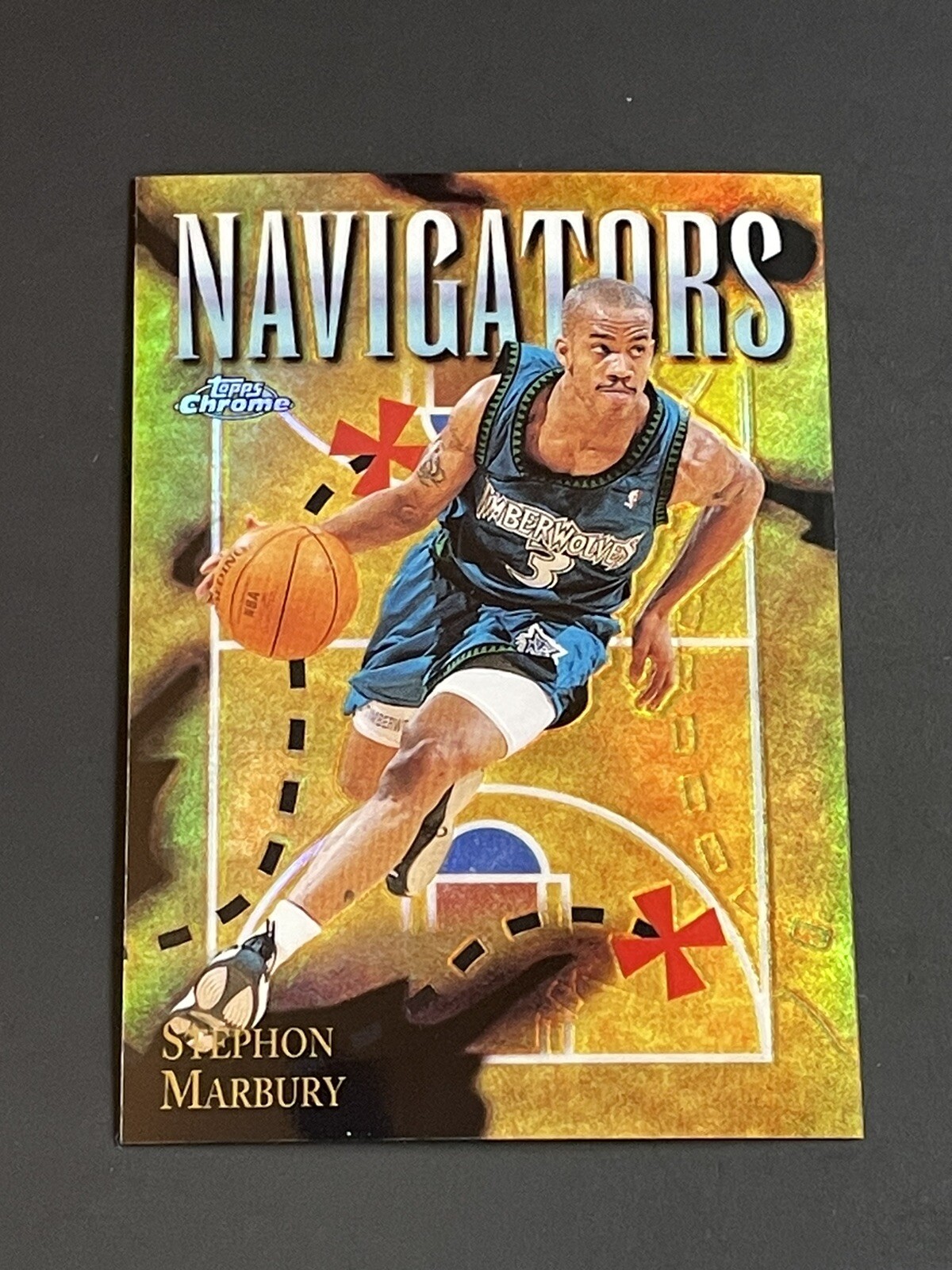 1998-99 Topps Chrome Refractor Season's Best Navigators #SB4 Stephon Marbury