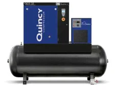 2024 New Quincy QGS-10 Rotary Screw Air Compressor 10 HP w Dryer & 120 G Tank