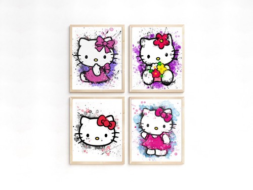 Hello kitty bedroom nursery playroom wall art picture poster prints - Picture 10 of 10