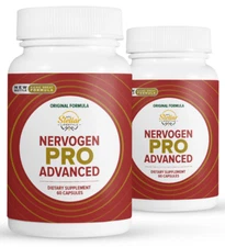 2 Pack Nervogen Pro Advanced, nerve support for neuropathy-60 Capsules x2
