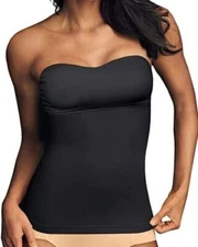 Maidenform Inspirations Top Solutions Strapless Firm Control Cami Black 2XL