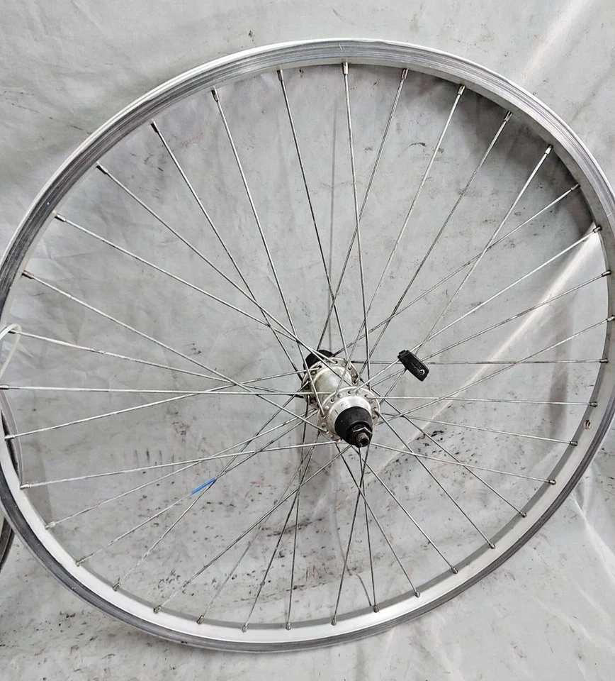 Juego de ruedas Weinmann 519 26" MTB Hyperglide 135/100OLW plateado retro QR remitente a EE. UU. Foto 3 de 4