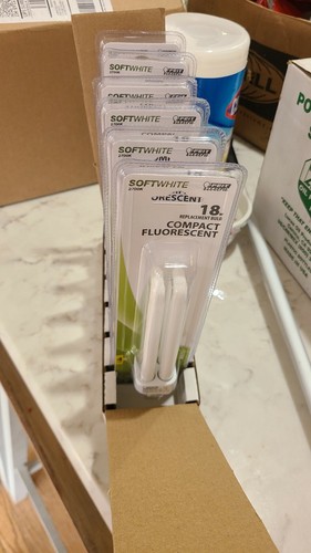 6 18 Watt 2700K 4 Pin G24q-2 Compact Fluorescent lamps