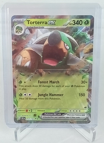 Torterra Ex 12/162 Double Rare Holo Pokémon Card 2024