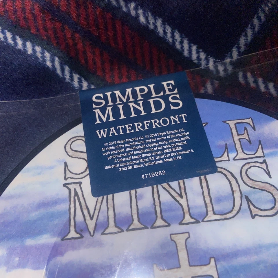 RSD Simple Minds 7" Picture Vinyl Waterfront Record Store Day 2015 New SEALED - Image 2 of 4