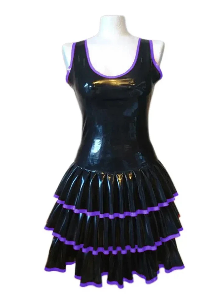 Plus Size Ruffled Party Short Dresses for Women Rave Holiday Ball Gown Elegant - Image 4 of 4