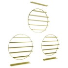 3Pcs Wall-Mounted Nail Salon Display Stand Gold Round Nail Polish Storage Rack — photo 10
