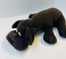 VTG 1985 TONKA POUND PUPPY PLUSH DARK BROWN 18"