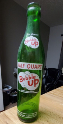 1958 Bubble Up Half Quart (16 Fl Oz.) Bottle