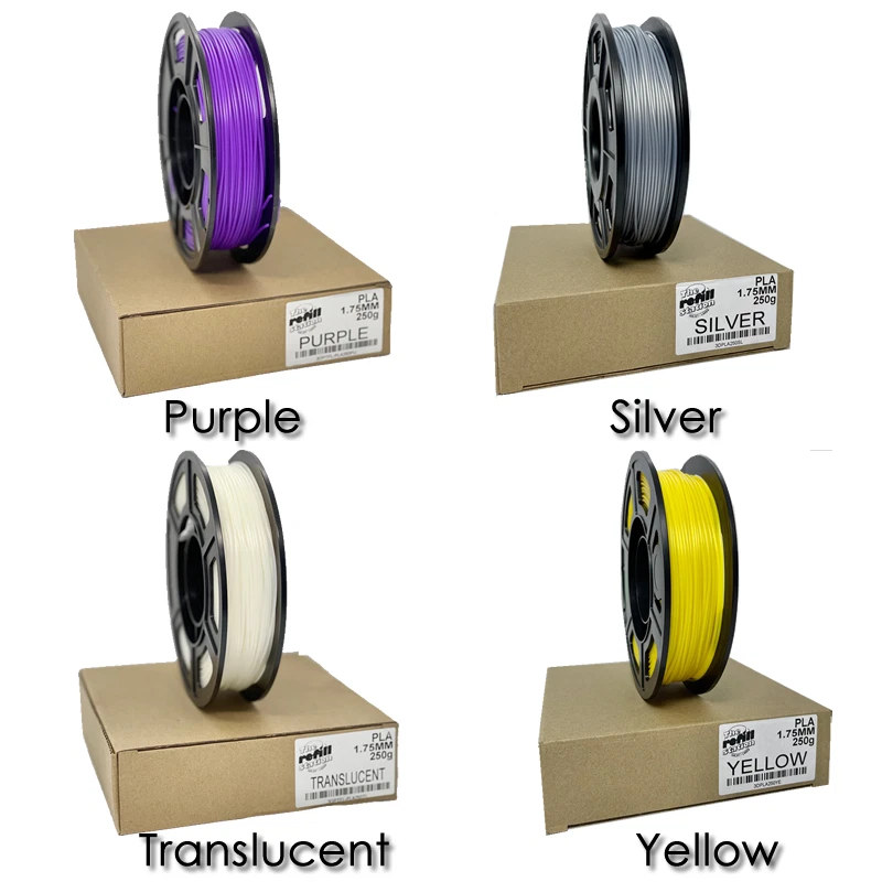3D Printer Filament PLA 250 grams, 1.75mm Roll, 13 DIFFERENT COLORS TO CHOOSE - Image 4 of 4