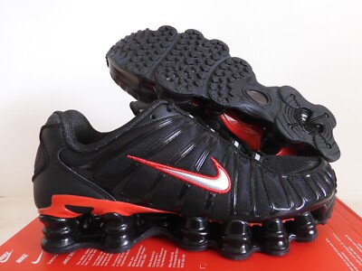 Nike Shox TL Total Shox Black-University Red-Met Silver Mens Sz 8 [CN0151-003]