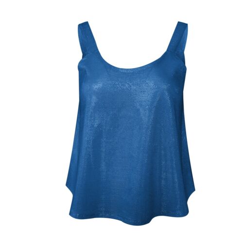 Women's Sequin Tank Tops Sleeveless Camisole Club Vest Tank Tops Shining Shirts - Picture 10 of 30