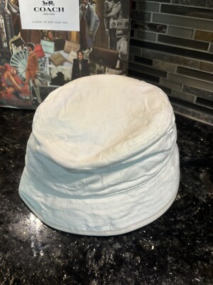 Coach Signature Jacquard Denim Bucket Hat C9716 | eBay