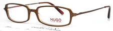 HUGO BOSS HG15574 BR Brown Womens Rectangle Full Rim Eyeglasses 53-17-140 B:28