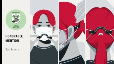 NEW 2 Masks Ear Saver wearing Comfortable Backhead PullTogether (DELTAFAUCET)