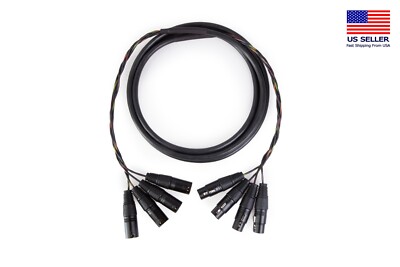 Canare MR202-4AT 4 Channel Balanced Studio Snake Cable, HIFI XLR