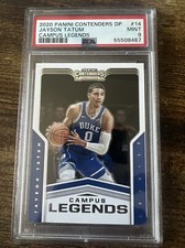 2020 Panini Contenders Draft Picks Jayson Tatum Campus Legends PSA 9