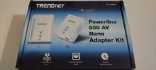 TRENDnet Nano TPL-406E2K Powerline 500 AV Adapter Kit White. NIB