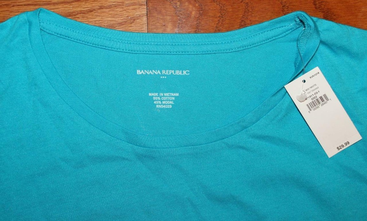 NWT Womens Banana Republic Graphic Tee Crew Neck T-Shirt Food