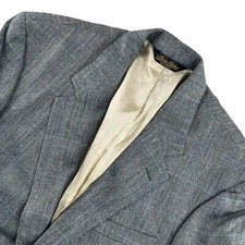 VTG Brooks Brothers Men's Gray Tweed Herringbone Blazer Jacket   USA   43 L