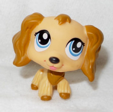 LITTLEST PET SHOP PETSHOP LPS #1318 HASBRO CHIEN EPAGNEUL COCKER BEIGE MARRON