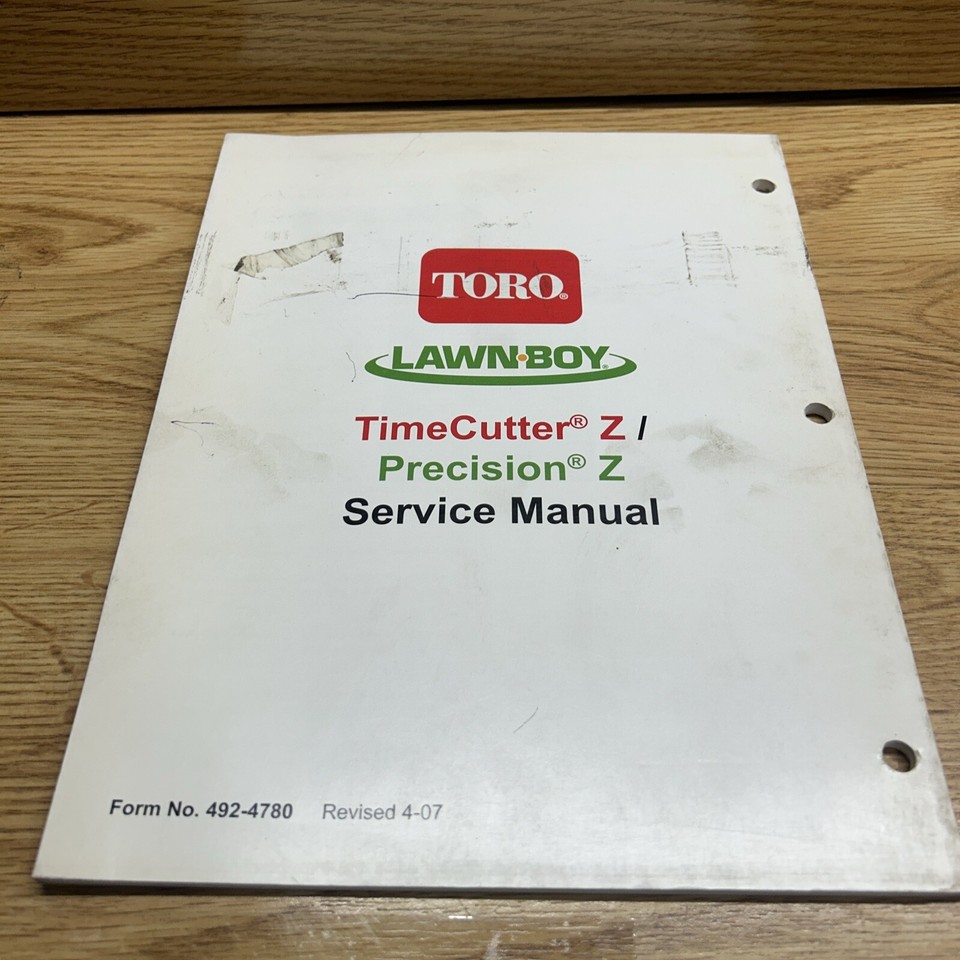 Toro TimeCutter Z/ Precision Z Zero Radius Turn Mower SERVICE MANUAL eBay