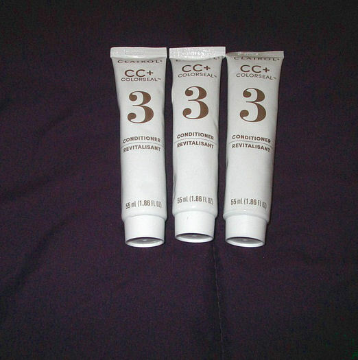 3X Lot CLAIROL Nice N' Easy CC+ ColorSeal CONDITIONER Tubes STEP 3 1.86 Oz Ea