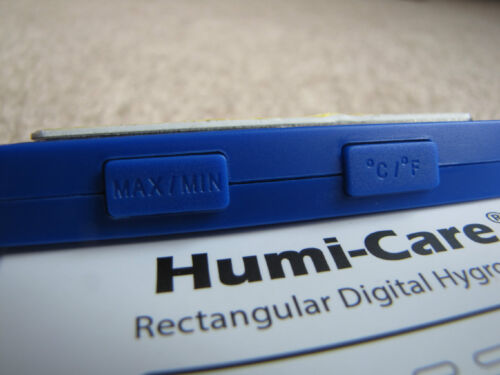 Higrómetro digital rectangular Humi-Care medidor de temperatura para humidificadores de cigarros - Nuevo - Imagen 3 de 5