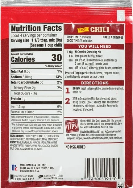 Mccormick chili cheap seasoning copycat