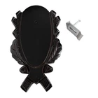 1 Piece Trophy Shield Carved Sign Deer Buck Dark 1 Piece Antler Clip