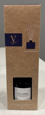 Lot Of 2 Vila Hermanos Oil & Reed Diffuser Fig & Amber 100ml 3.3oz NIB Spain New