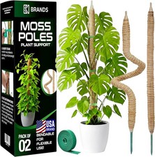 2 Pack 28 Inch Bendable Moss Pole Plant Suppo...