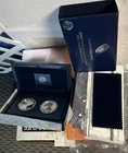 2012 Am Silver Eagle 2 Piece Regular & Reverse Proof Set 999 Fine 2 FULL Ounces