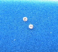 Natural Loose Round Diamonds 0.13 Ct Tol, 2 Pcs H-I /SI , 2.5x1.5-1.6 MM WxD