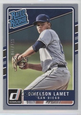 2017 Chronicles Donruss Rated Rookies Gray Border 1/199 Dinelson Lamet RC 5wg
