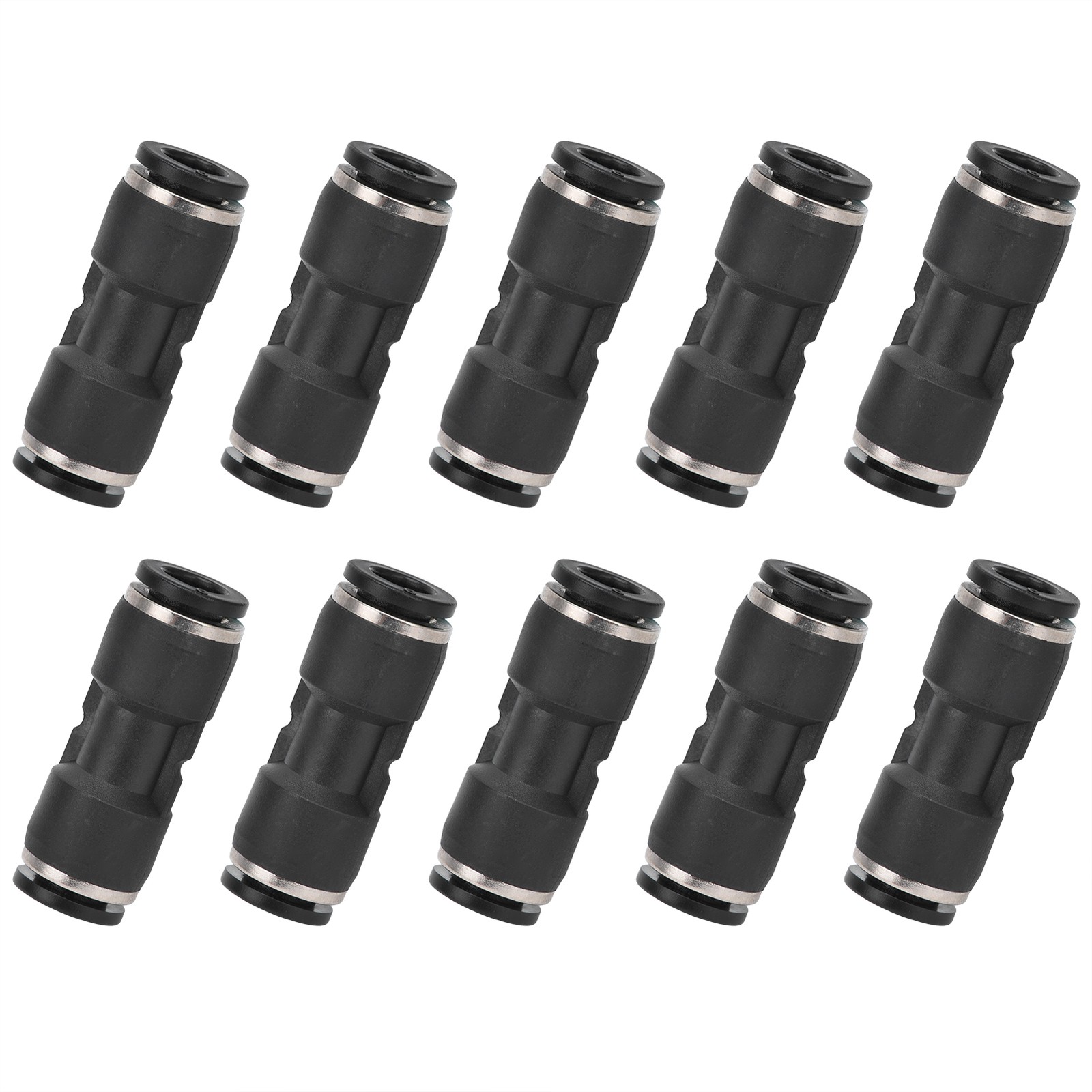10Pcs Pneumatic Connectors Straight Push Pipe Fittings Air Compressor Accessorie