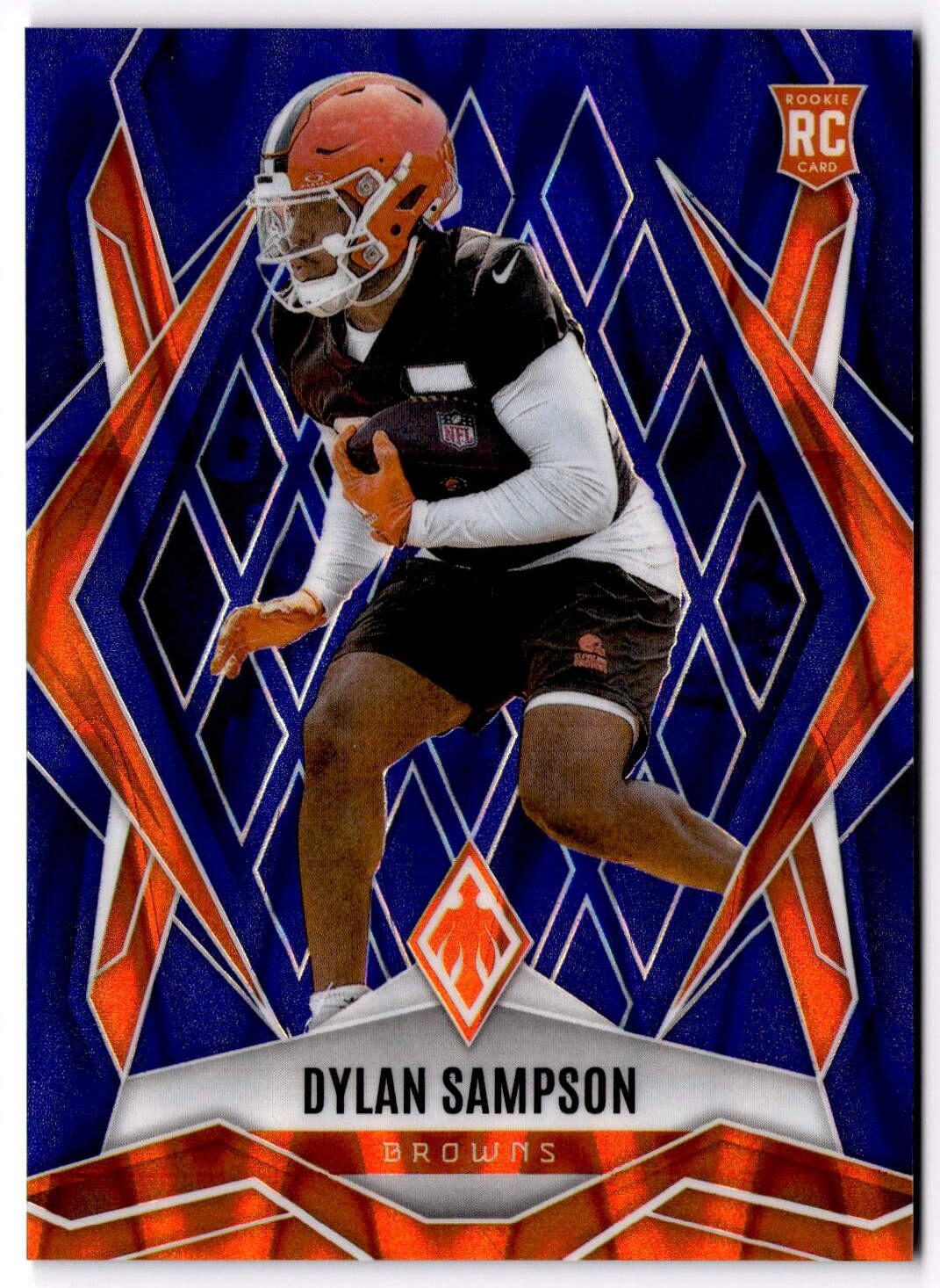 2025 Panini Phoenix Dylan Sampson #250 Blue Seismic Prizm #/35 Cleveland Browns